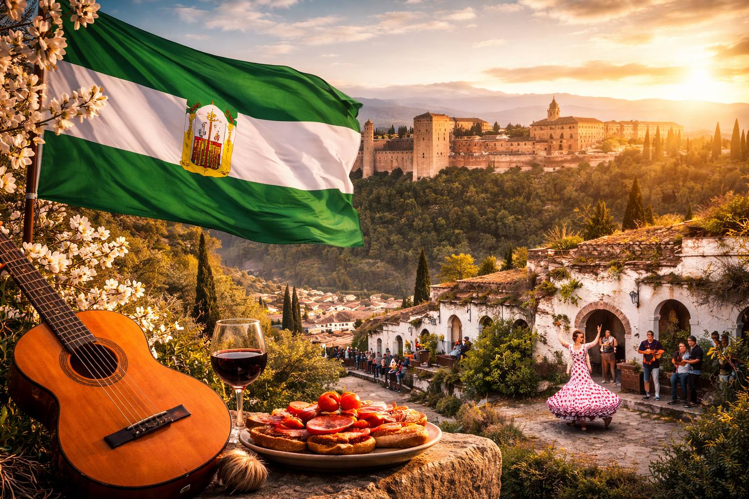 dia de Andalucia en granada canastera